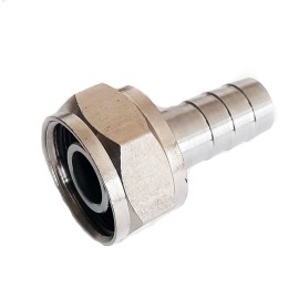 Espiga 10mm inox (para tubo de 12, 14 y 16mm) con tuerca de 58 - Todocerveza